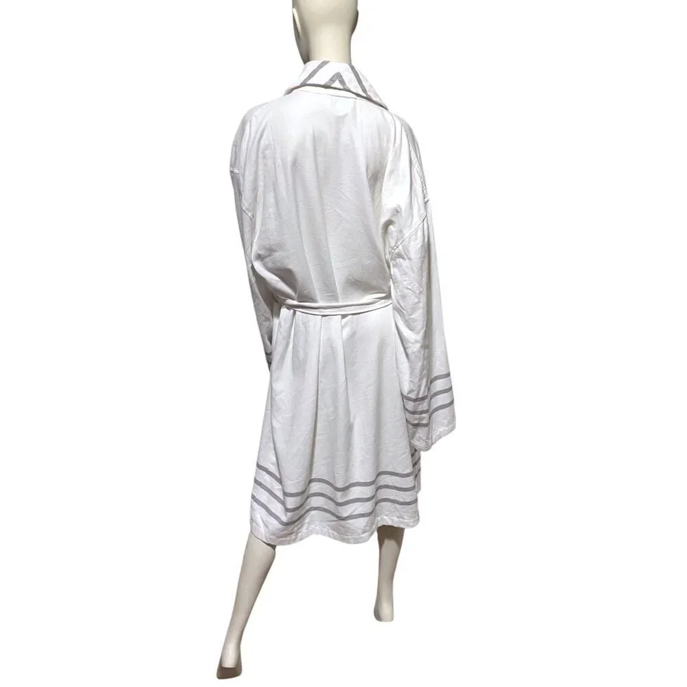 Turkish Cotton Robe L XL 100% Cotton Hammam Resort Cruise Spa Beach Gym